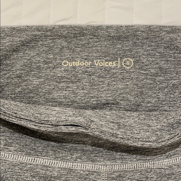 Outdoor Voices Grey 2 Tone Warmup Legging - Picture 2 of 7